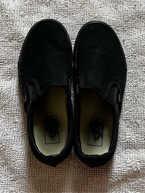 Vans Black Slip-On Shoes
